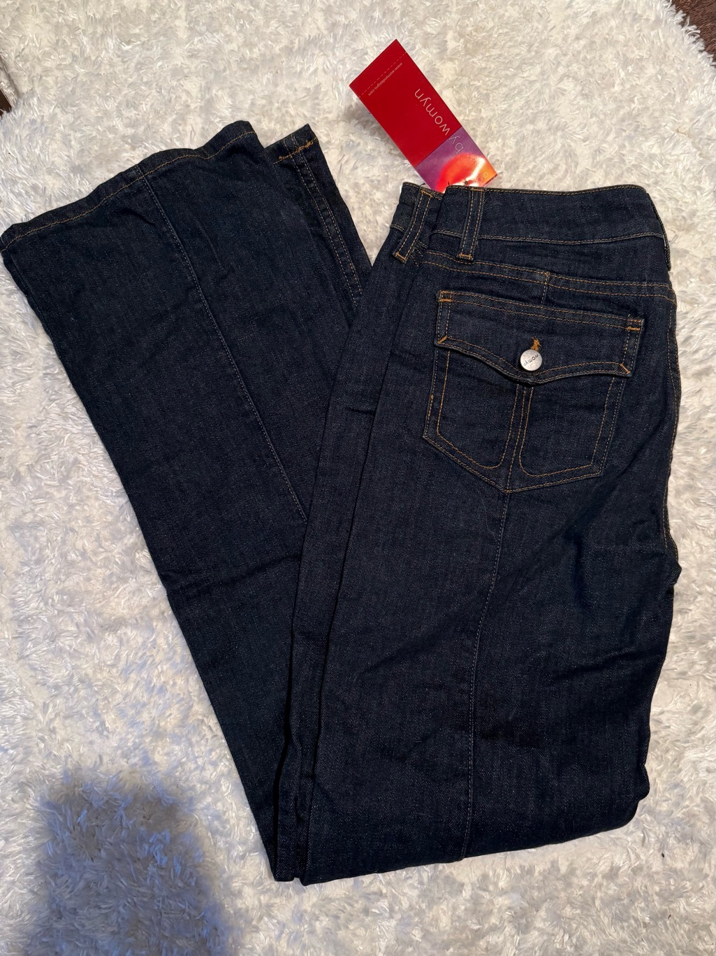Womyn Dark Indigo Boot Cut Jeans